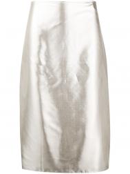 юбка-карандаш с эффектом металлик Nina Ricci
