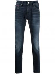 узкие джинсы с эффектом потертости Tommy Hilfiger