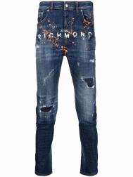 узкие джинсы с логотипом John Richmond