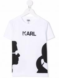 футболка с логотипом Karl KARL LAGERFELD KIDS