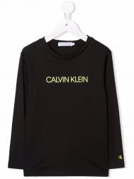 топ с длинными рукавами и логотипом Calvin Klein Kids