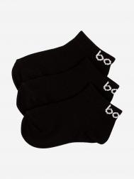 Комплект низких носков (3пары) , Черный BODO