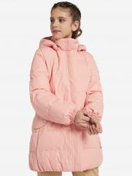 Пальто утепленное для девочек  Puntala, Розовый Reima