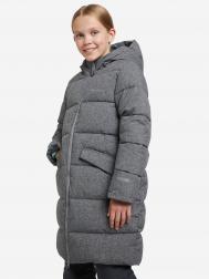 Пальто утепленное для девочек , Серый Outventure