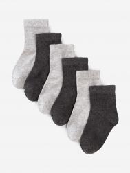 Носки для детей малышей хлопок набор 6 пары , Серый Artie