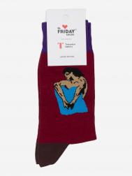 Носки с рисунками St.Friday Socks - Демон сидящий, Красный St. Friday