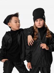 Куртка - ветровка для мальчика , Черный BODO