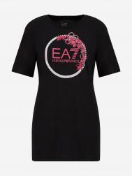 Футболка женская EA7 T-Shirt, Черный EA7 Emporio Armani