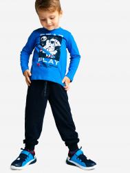 Комплект для мальчика: лонгслив, брюки , Синий PlayToday