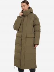 Пальто утепленное женское , Зеленый SHU
