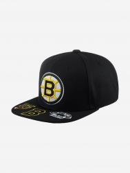 Бейсболка с прямым козырьком MITCHELL NESS 6HSSSH22089-BBNBLCK Boston Bruins NHL (черный), Черный MITCHELL & NESS