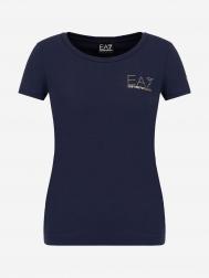Футболка женская EA7 T-Shirt, Синий EA7 Emporio Armani