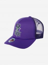 Бейсболка с сеточкой MITCHELL NESS 6HSSSH21346-MBUDKPR Milwaukee Bucks NBA (фиолетовый), Фиолетовый MITCHELL & NESS