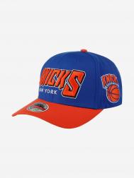 Бейсболка MITCHELL NESS HHSS4781-NYKYYPPPBLUE New York Knicks MLB (синий), Синий MITCHELL & NESS