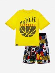 Комплект  трикотажный для мальчиков: футболка, шорты, Желтый PlayToday