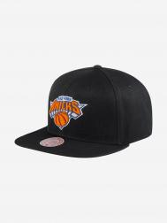 Бейсболка с прямым козырьком MITCHELL NESS 6HSSJS19078-NYKBLCK New York Knicks NBA (черный), Черный MITCHELL & NESS