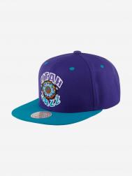 Бейсболка с прямым козырьком MITCHELL NESS HHSS5146-UJAYYPPPPURP Utah Jazz NBA (фиолетовый), Фиолетовый MITCHELL & NESS