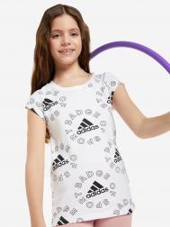Футболка для девочек  Logo, Белый Adidas