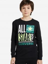 Лонгслив для мальчиков  All Star Stack Up, Черный Converse