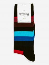 Носки с рисунками  - Stripe Black Red, Черный HAPPY SOCKS