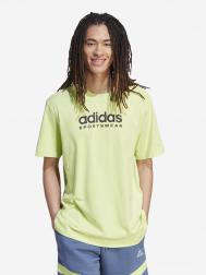 Футболка мужская , Зеленый Adidas