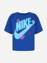 Футболка для девочек , Синий Nike