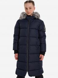 Пальто утепленное для девочек  Orlov, Синий Tokka Tribe