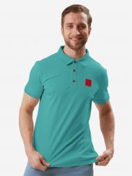 Рубашка поло мужское с короткий рукавом спортивное , Зеленый Rizziano