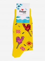 Носки с рисунками St.Friday Socks - Леденец петушок, Желтый St. Friday