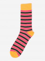 Дизайнерские носки  - Horizontal Stripes - Multi, Желтый Burning heels