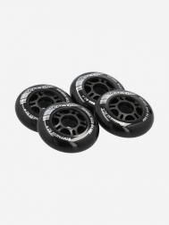 Набор колес для роликов  84 мм, 82А, 4 шт., Черный REACTION