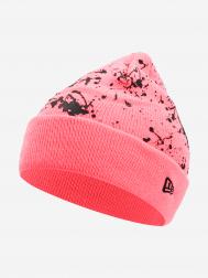 Шапка для девочек  Splatter Cuff Knit, Розовый, размер 53-54 New Era