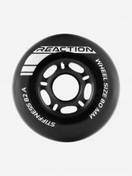 Набор колес для роликов  80 мм, 82А, 4 шт, Черный, размер Без размера REACTION