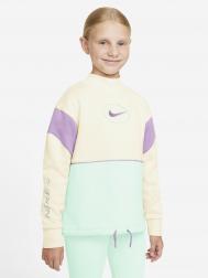 Свитшот для девочек  Sportswear, Бежевый, размер 128-137 Nike