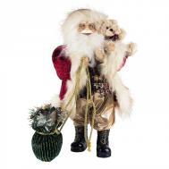 Дед Мороз с зеленым мешком 32 см MaxiToys