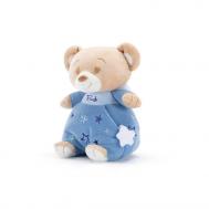 Мягкая игрушка  Мишка в голубом для малышей 12x18x11 см Trudi