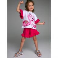 Комплект для девочек Flamingo kids girls (футболка, шорты) 12322129 PlayToday