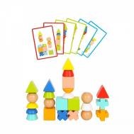 Деревянная игрушка  Кубики с карточками Tooky Toy