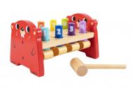 Деревянная игрушка  стучалка-забивалка Веселый бобер Tooky Toy