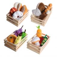 Игровой набор плюшевых продуктов для детского магазина или кухни roba