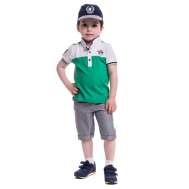 Комплект одежды для мальчика (футболка, бриджи, бейсболка) G_KOMM18/36 Cascatto
