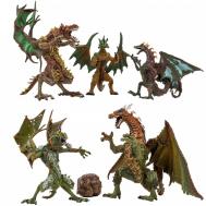 Набор Драконы и динозавры для детей Мир драконов (5 драконов и 1 аксессуар) Masai Mara