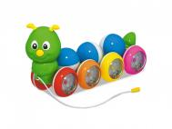 Каталка-игрушка  на веревочке Гусеница с шариками 25.5х10х13 см STELLAR