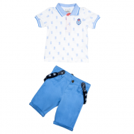 Комплект одежды для мальчика (футболка, бриджи, подтяжки) G-KOMM18/21 Cascatto