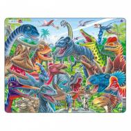 Пазл Счастливые динозавры (43 детали) LARSEN