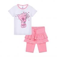 Комплект для девочки (футболка и юбка-шорты) Teddy 12329090 PlayToday