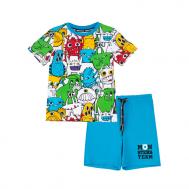 Комплект трикотажный для мальчиков: футболка, шорты Monsters kids boys 12312165 PlayToday