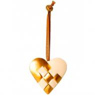 Елочная игрушка Плетеное сердце 6 см Maileg
