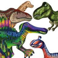 3Д модели Самые большие динозавры 5 дино + растения Кувырком