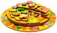 Деревянная игрушка  Пицца 5 слоев (54 элемента ) Нескучные Игры
